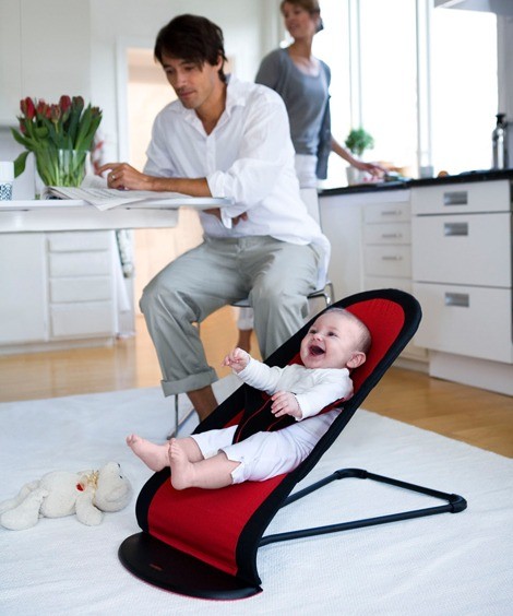 BabyBjorn, leżaczek BALANCE - czarny/srebrny BabyBjorn, leżaczek BALANCE - czarny/srebrny