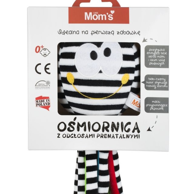 Mom's Care, Ośmiornica z szumem biało-czarna Mom's Care, Ośmiornica z szumem biało-czarna