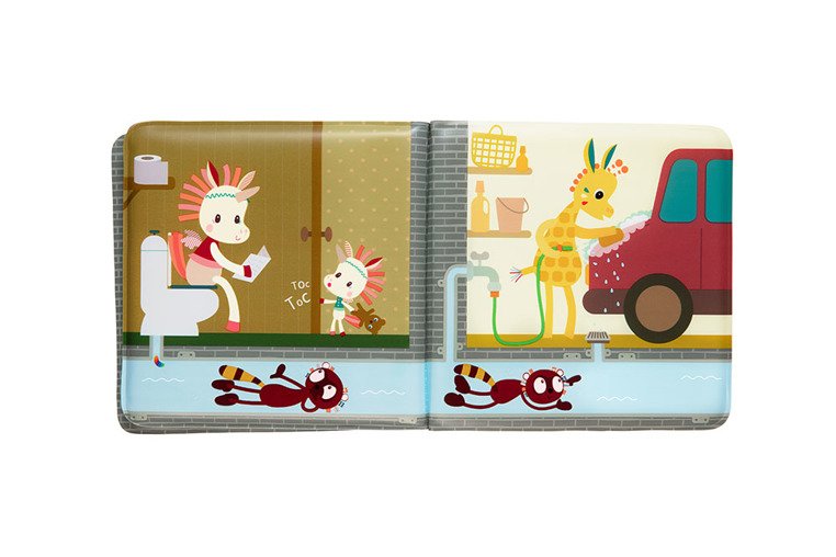 Lilliputiens, Książeczka do kąpieli Lemur George 18 m+