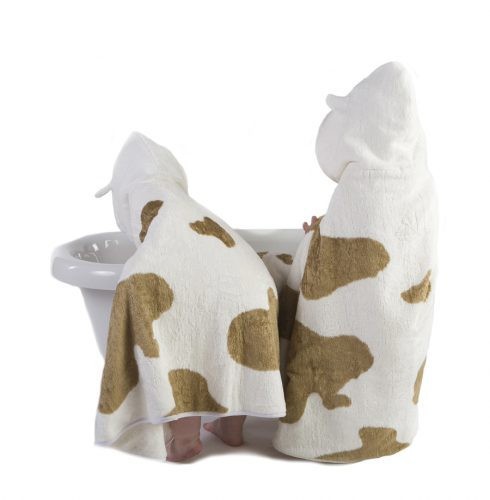 Dziecięcy Bambusowy Ręcznik, Krowie Łatki, Cuddlemoo Dziecięcy Bambusowy Ręcznik, Krowie Łatki, Cuddlemoo