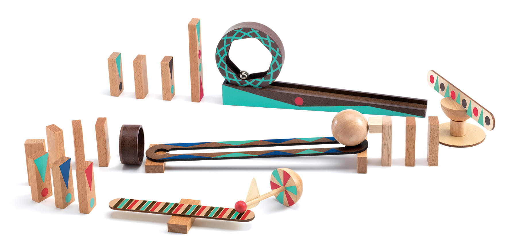 Djeco, Zestaw Zig & Go 28 elementów