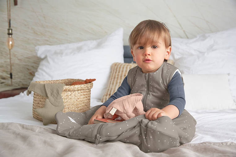 Lassig , Śpiworek 2,5 Tog Cozy Home Sprinkle Taupe,  3-6  m Lassig , Śpiworek 2,5 Tog Cozy Home Sprinkle Taupe,  3-6  m