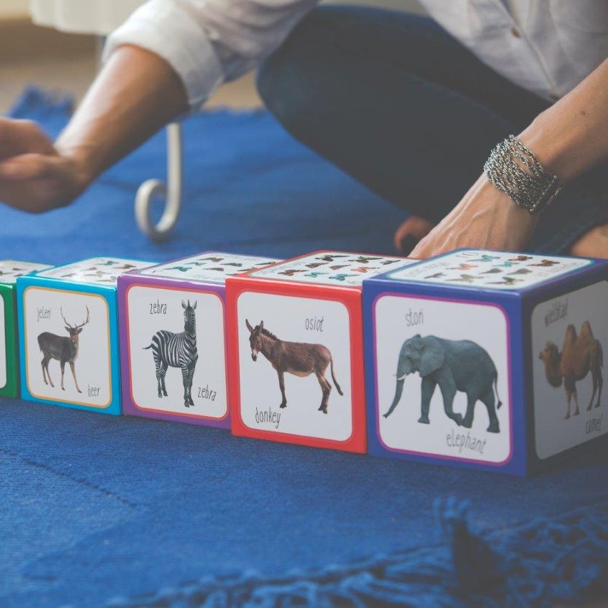 Piramida Zabaw, Kartonowe klocki dla dzieci Zwierzęta Piramida Zabaw, Kartonowe klocki dla dzieci Zwierzęta