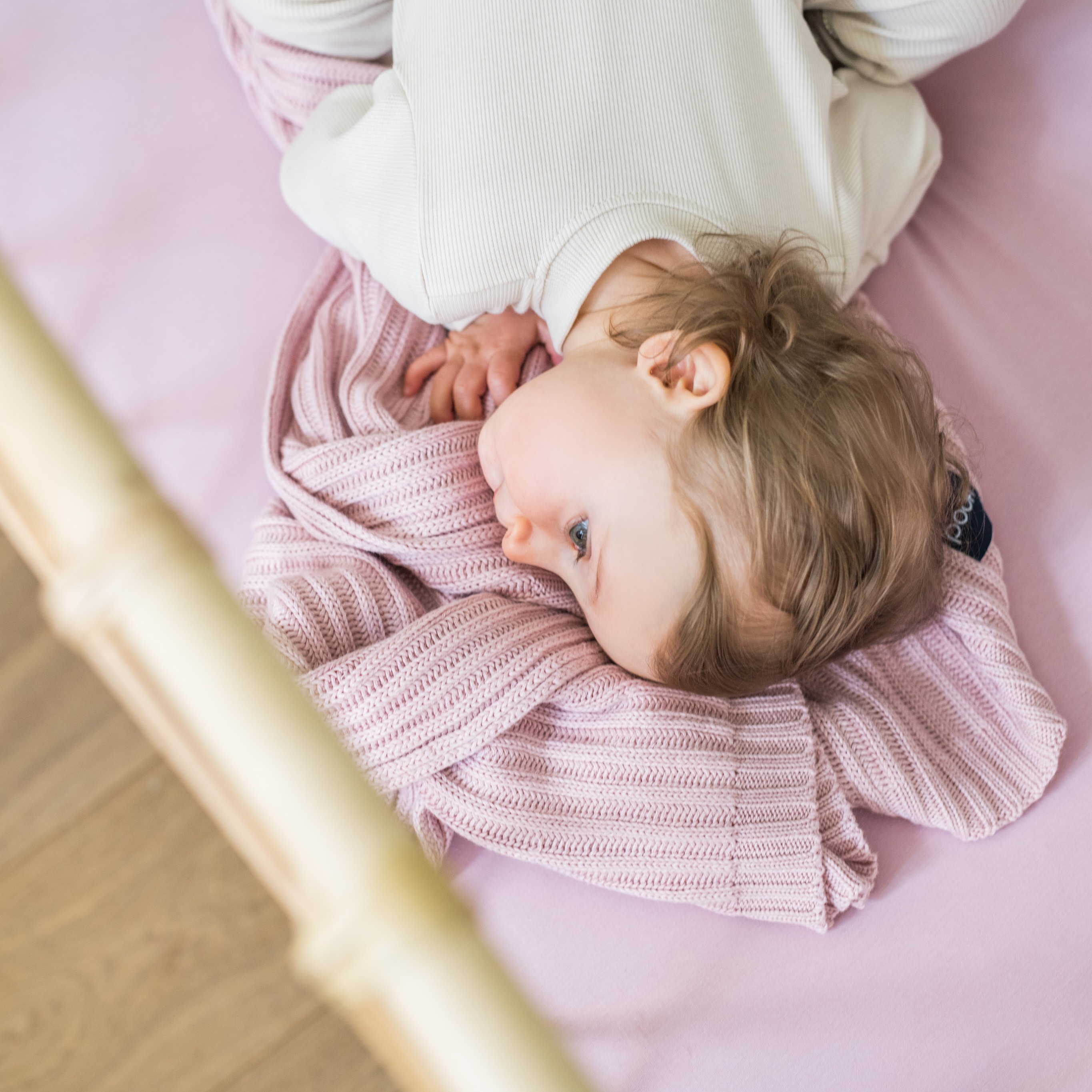 Poofi, Kocyk bambusowy Oslo - vintage pink