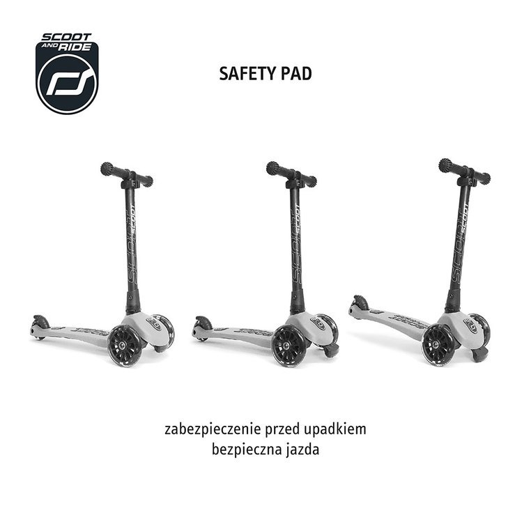 SCOOTANDRIDE Highwaykick 3 LED Hulajnoga składana ze świecącymi kółkami 3+ Lemon SCOOTANDRIDE Highwaykick 3 LED Hulajnoga składana ze świecącymi kółkami 3+ Lemon