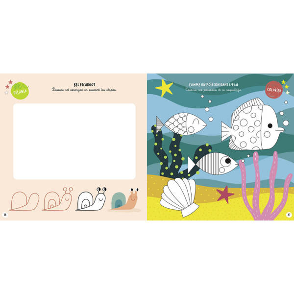 Auzou, Zestaw artystyczny z kredkami i flamastrami Uczę się rysować