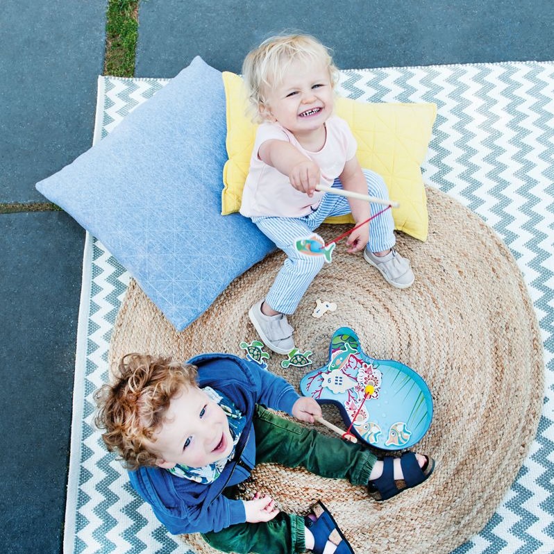 Gra Łowimy rybki (jasny niebieski)