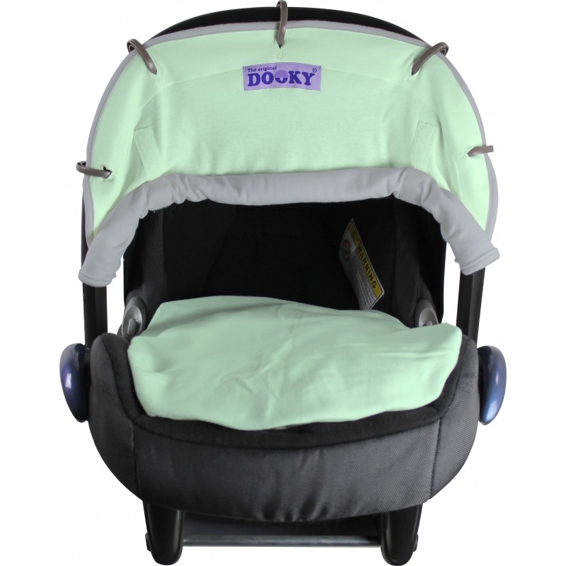 Dwustronna osłonka do wózka i fotelika Dooky - Mint/Grey