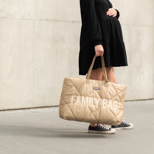 Childhome, Torba Family bag Pikowana Beżowa Childhome, Torba Family bag Pikowana Beżowa