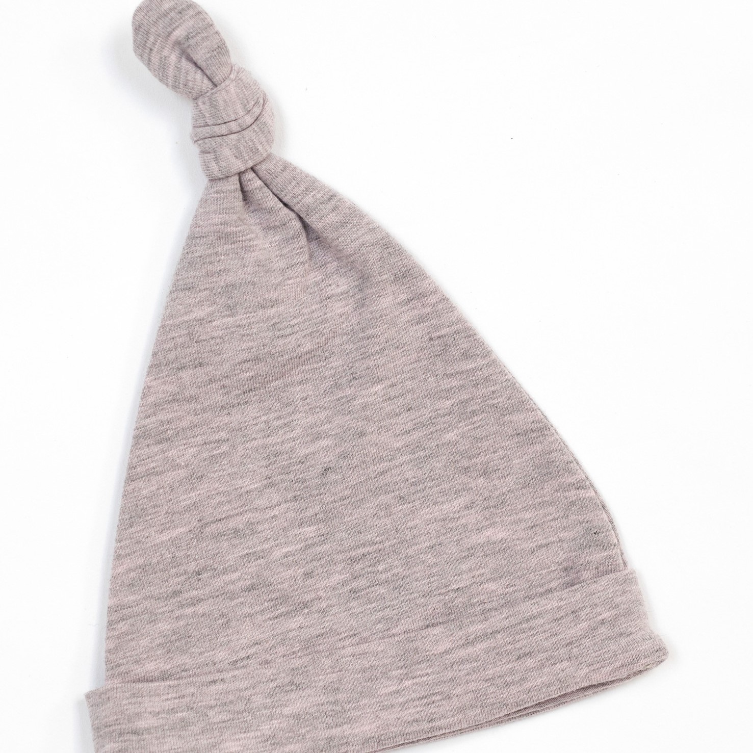 Sleepee, Czapeczka Krasnal 2-pack Jasny Szary/Róż 2-4 miesiące