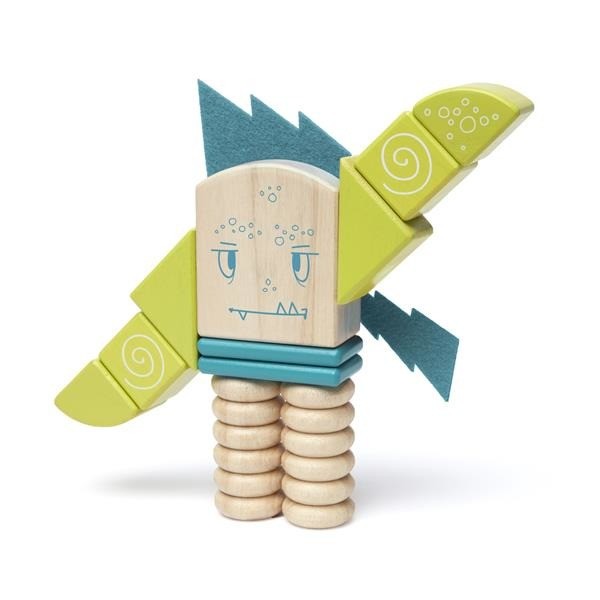 Tegu, Drewniane klocki magnetyczne STICKY MONSTERS Zip Zap