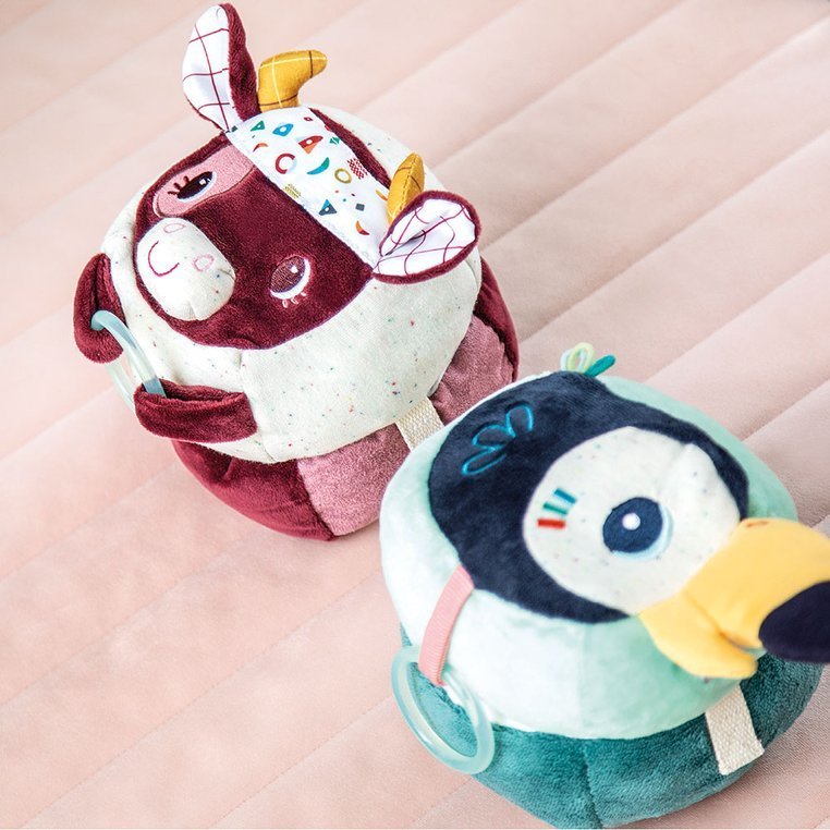 Lilliputiens, Przytulanka aktywizująca wielofunkcyjna Tukan Pablo 9 m+