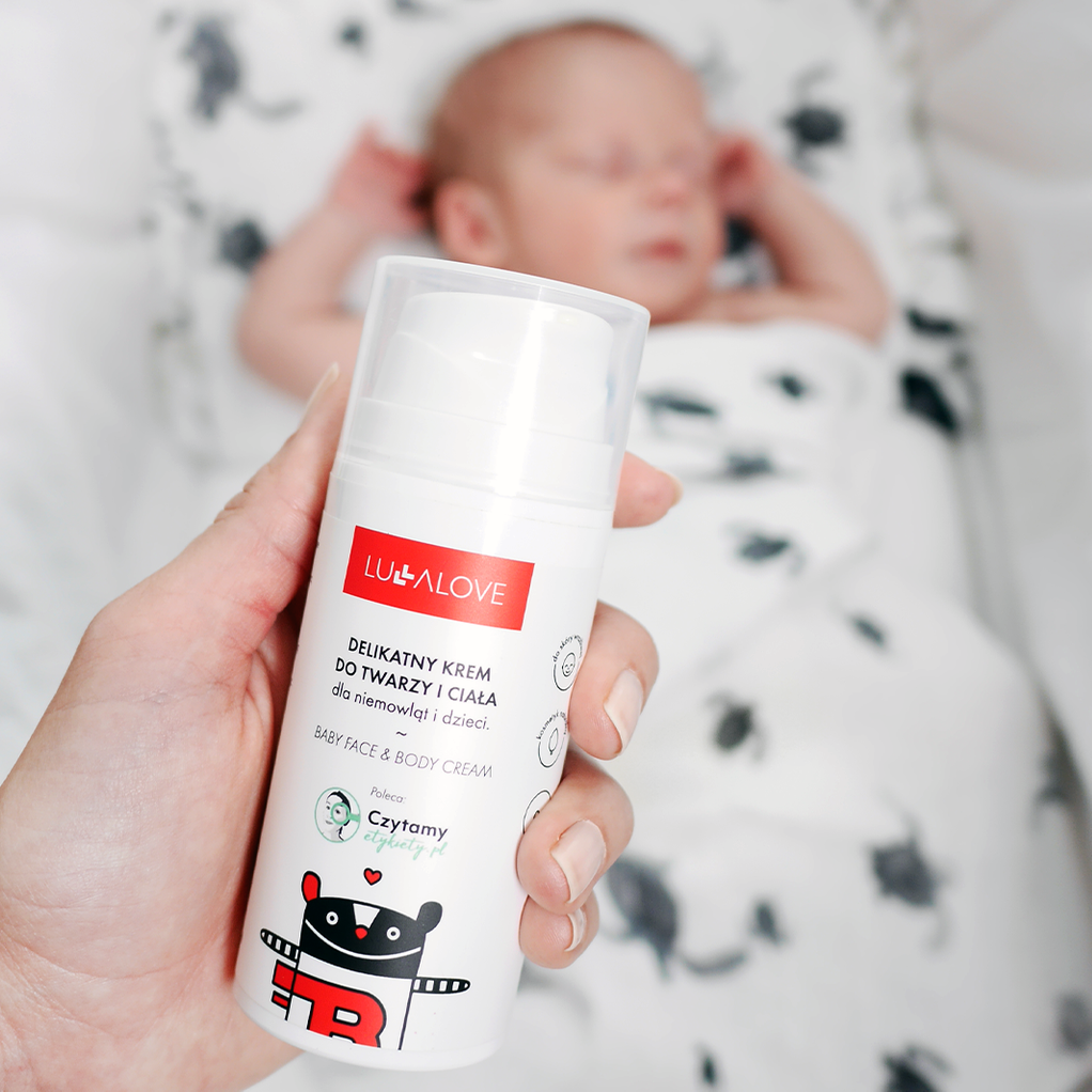 Lullalove, Delikatny krem do twarzy i ciała dla dzieci - 100 ml