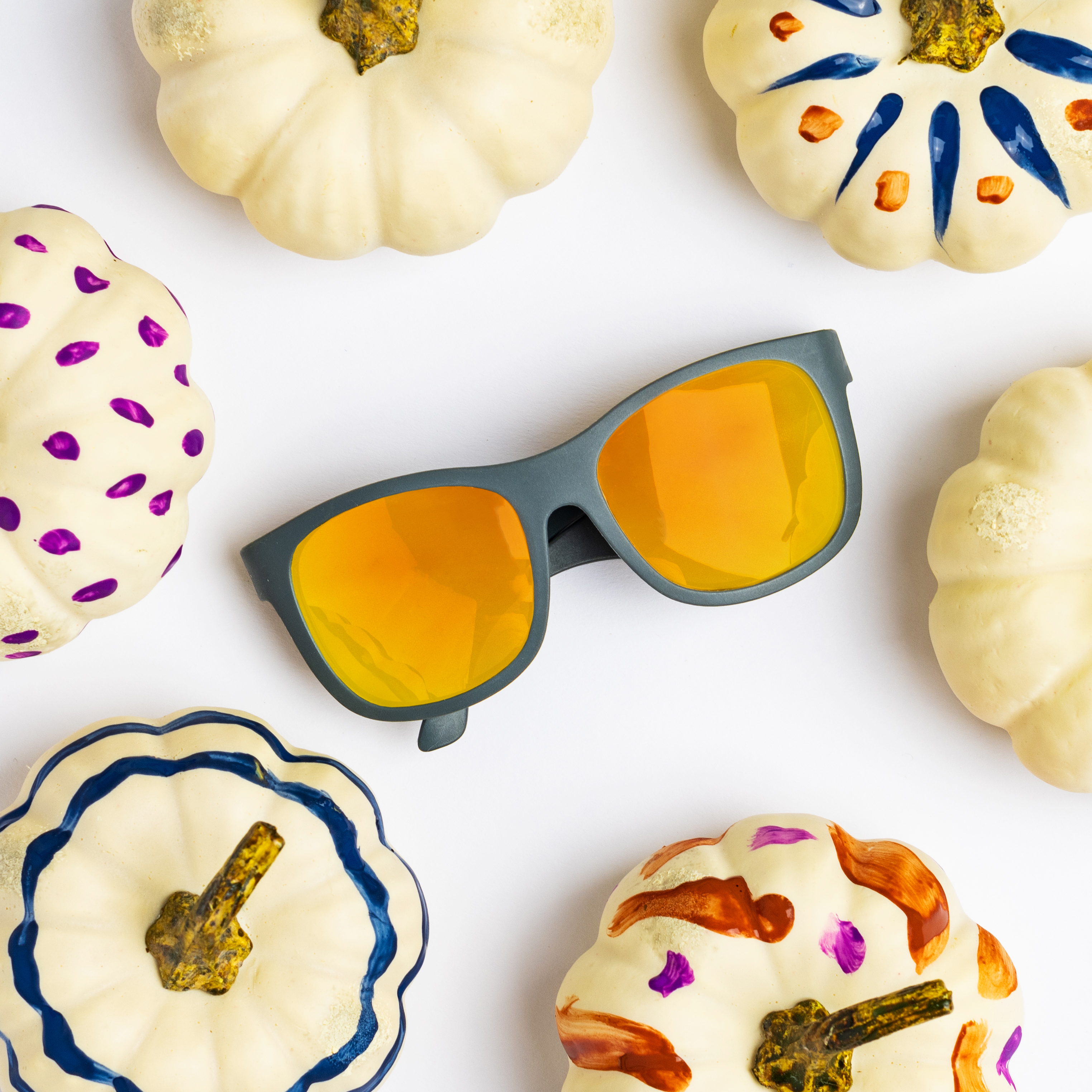 Babiators, Okulary przeciwsłoneczne dla dzieci Galactic Gray with Orange Mirrored Lenses (The Islander) 0-2