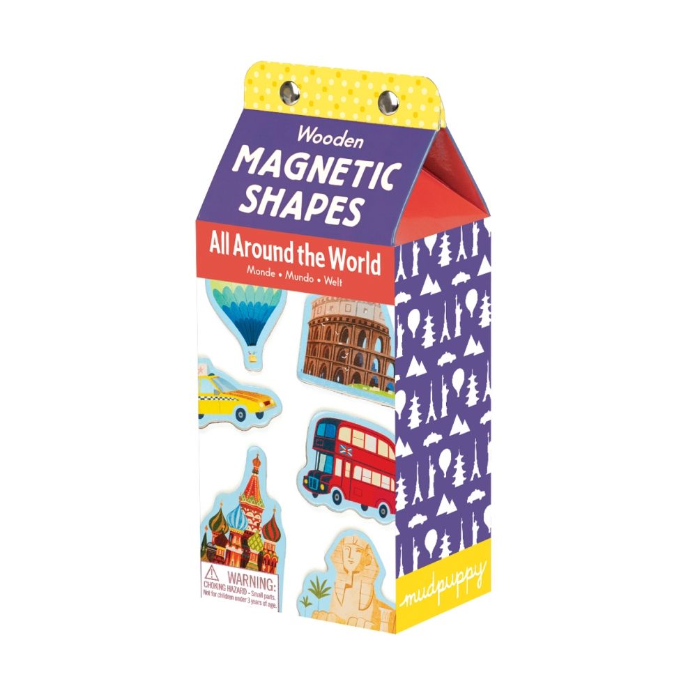 MUDPUPPY Drewniane magnesy – Dookoła świata MUDPUPPY Drewniane magnesy – Dookoła świata