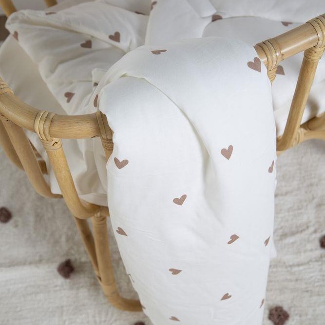 Childhome, Kocyk 80 x 100 cm Jersey Hearts