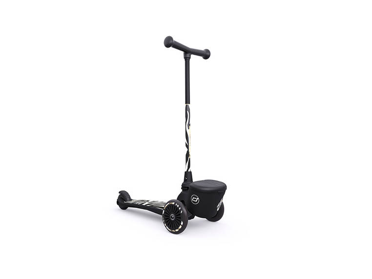 Scootandride, Highwaykick 2 Lifestyle Hulajnoga trójkołowa balansowa z zamykanym schowkiem 2+ Zebra Scootandride, Highwaykick 2 Lifestyle Hulajnoga trójkołowa balansowa z zamykanym schowkiem 2+ Zebra