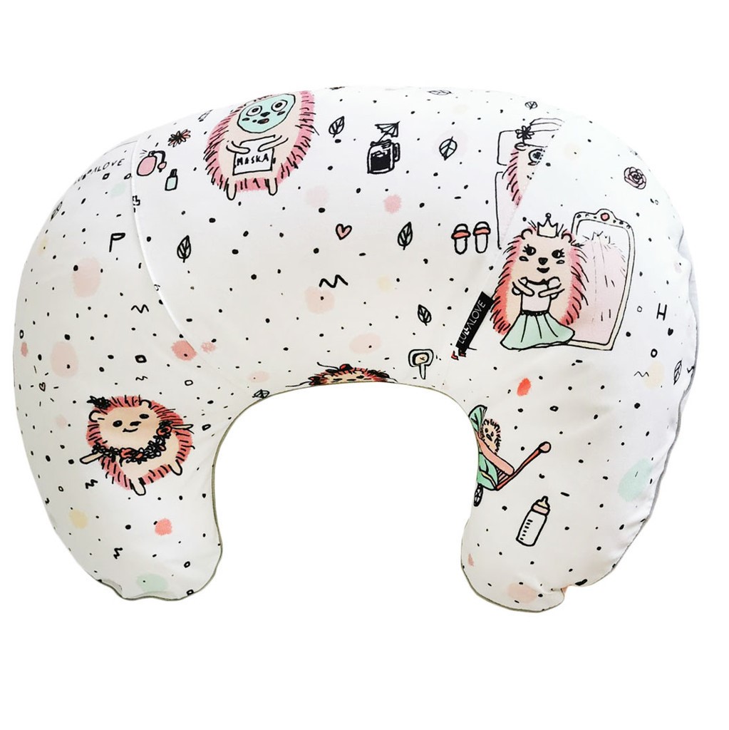 LULLALOVE, Rogal do karmienia Jeż PInk