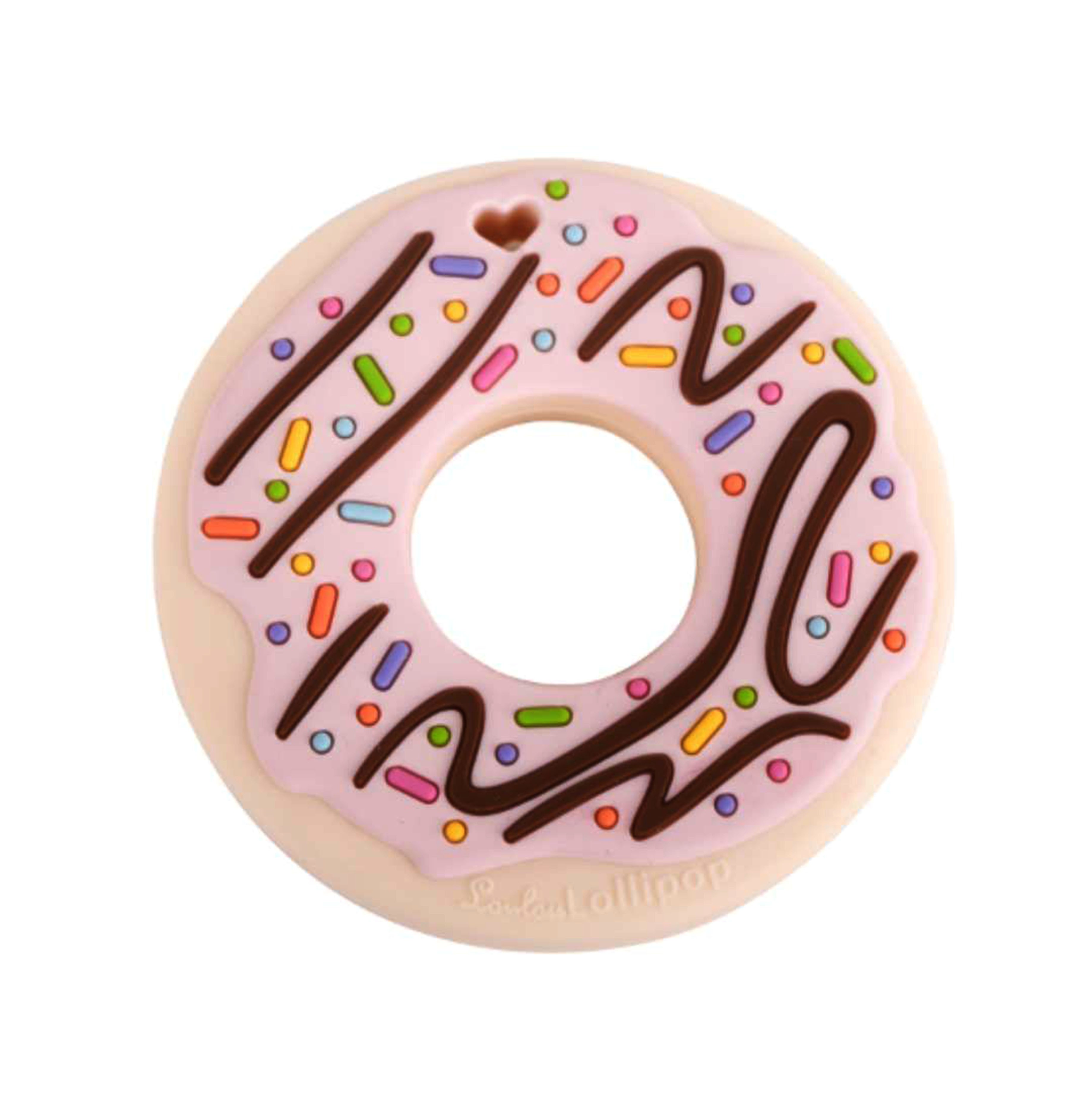 LouLou Lollipop, gryzak silikonowy Donut różowy LouLou Lollipop, gryzak silikonowy Donut różowy