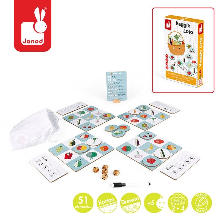 Janod, Gra strategiczna Warzywna loteria Janod, Gra strategiczna Warzywna loteria