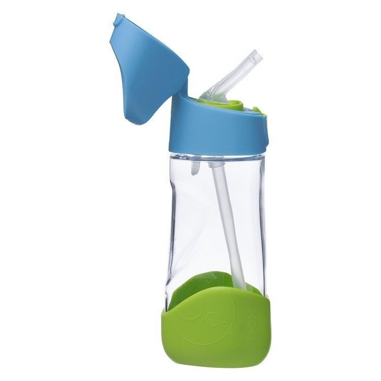 B.Box, Butelka tritanowa ze słomką 450 ml Ocean Breeze B.Box, Butelka tritanowa ze słomką 450 ml Ocean Breeze