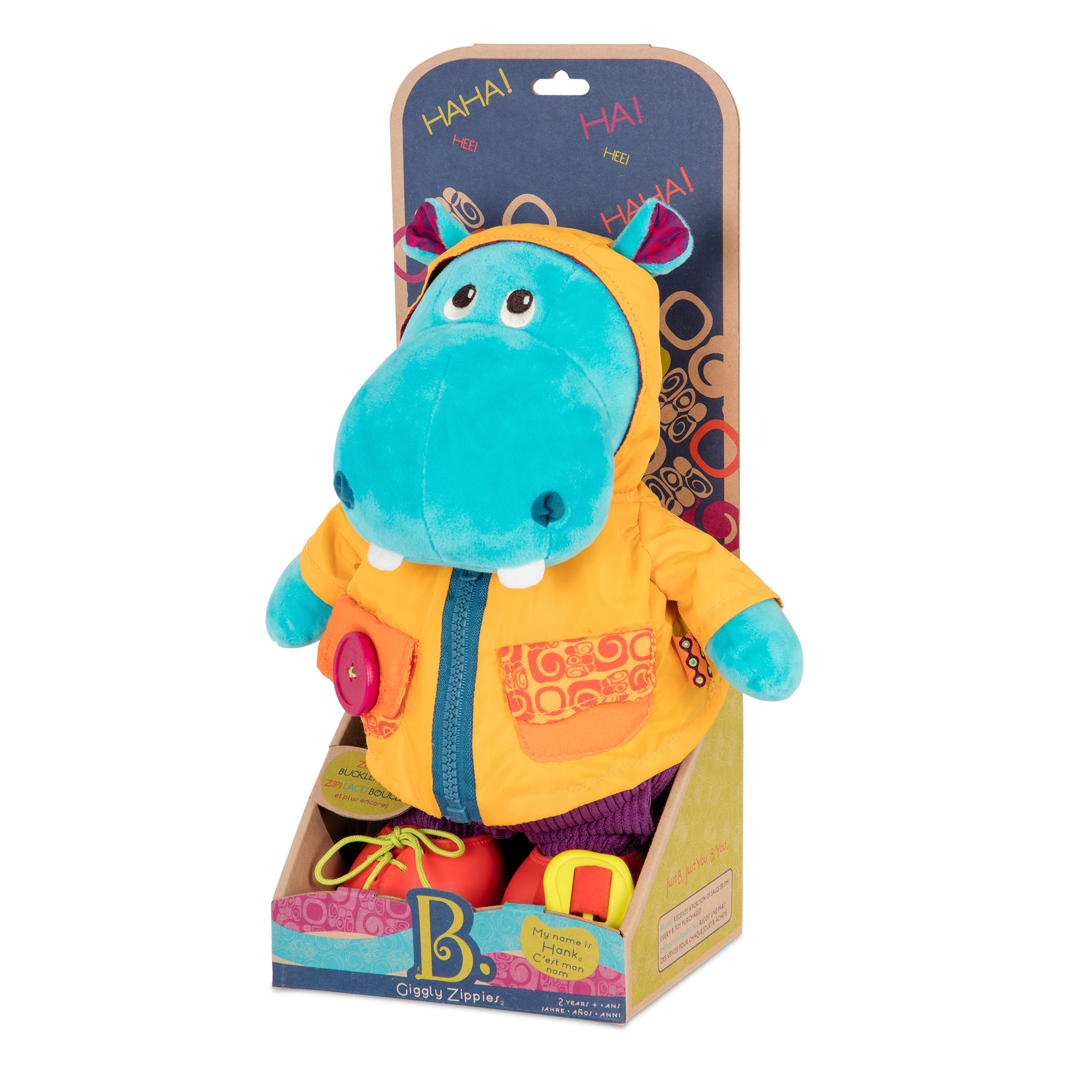 B.toys, Giggly Zippies Hank – chichotek do nauki ubierania – HIPCIO