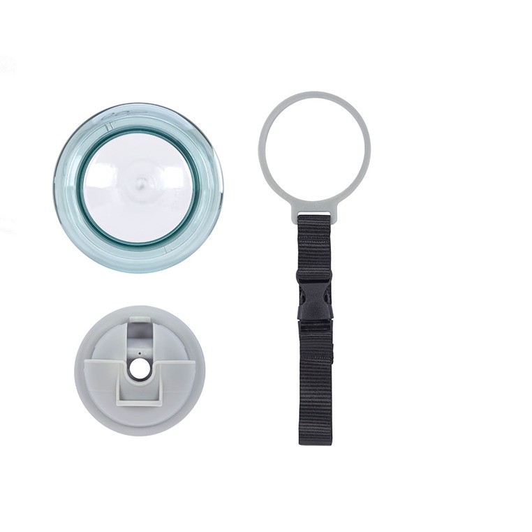 Lassig, Bidon z zapasową słomką Little Spookies Aqua