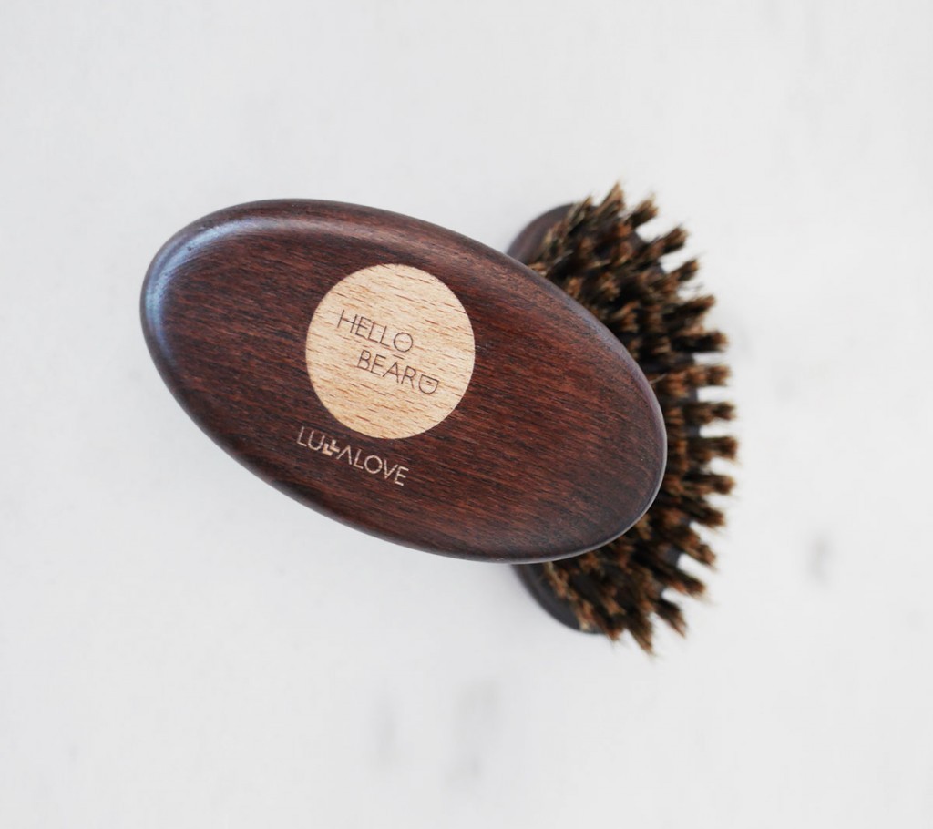 Lullalove, Szczotka do brody - 100% włosie dzika