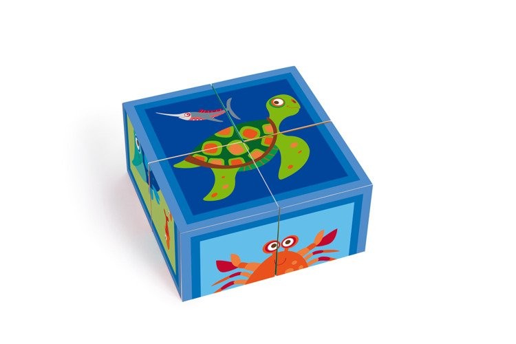 Scratch, Puzzle 4 Klocki OCEAN Scratch, Puzzle 4 Klocki OCEAN