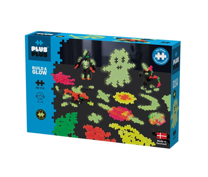 Plus-Plus, Mini GLOW Basic- 360 szt. - świecące w ciemności Plus-Plus, Mini GLOW Basic- 360 szt. - świecące w ciemności