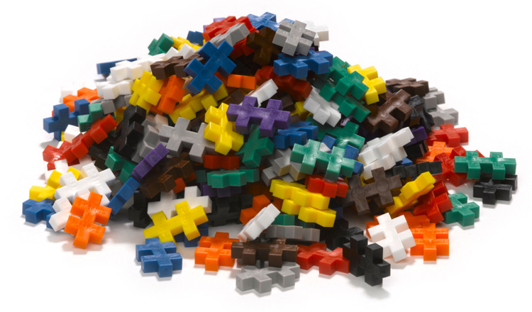 Plus-Plus, Mini Basic - 4000 Sztuk (Plus 12 Sztuk Płytek Konstrukcyjnych) - Edukacja