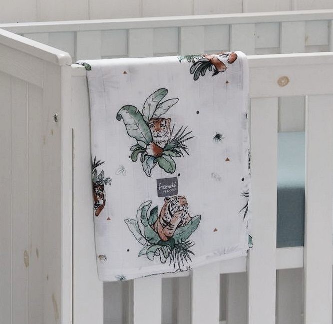 Poofi,  otulacz bambusowy - tygrysy