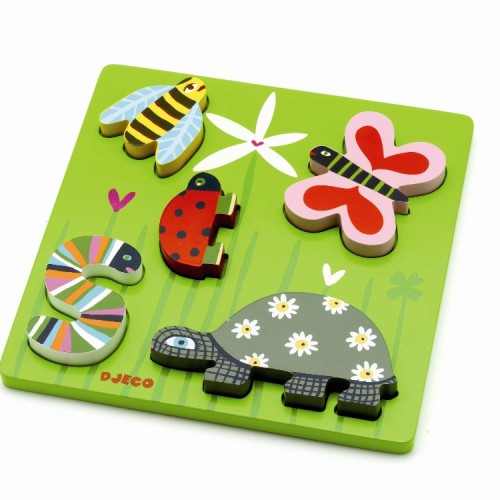 Djeco, puzzle drewniane Łąka