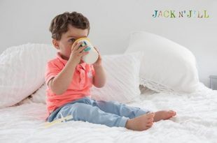 Silikonowa nakładka na kubek  Żółta Jack N'Jill Silikonowa nakładka na kubek  Żółta Jack N'Jill