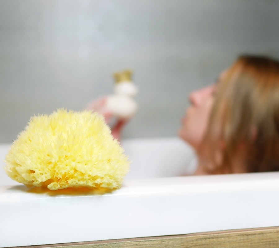 Lullalove, duża gąbka + myjka Kraina Mlekiem i Miłością Płynąca Lullalove, duża gąbka + myjka Kraina Mlekiem i Miłością Płynąca