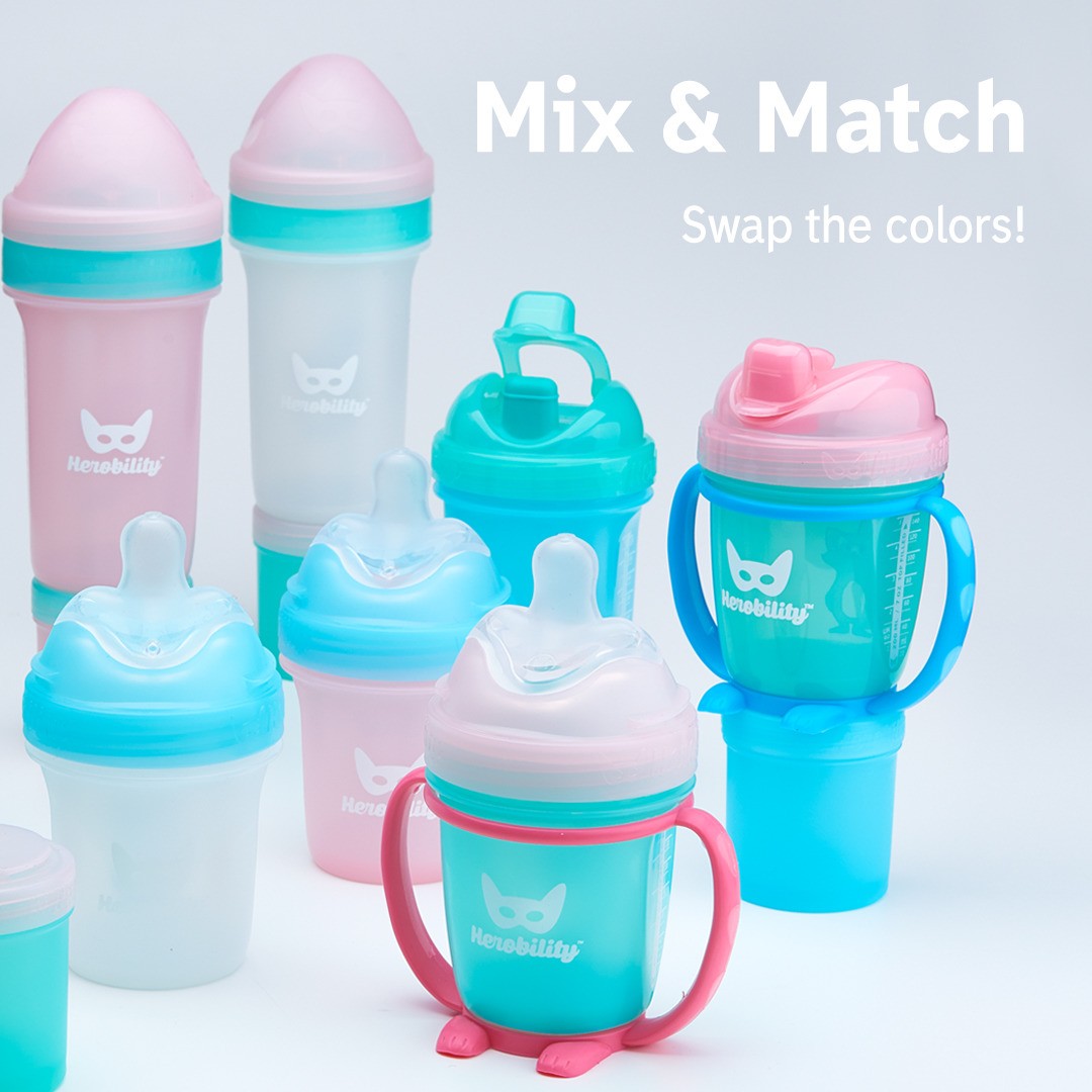 Herobility, Kubek niekapek HeroSippy 140 ml, turkusowy