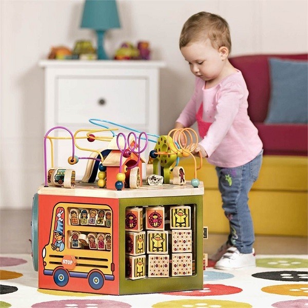 Btoys, GIGANTYCZNA drewniana kostka edukacyjna - 6 ścian bocznych Btoys, GIGANTYCZNA drewniana kostka edukacyjna - 6 ścian bocznych