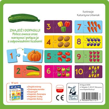 Układanki malucha Liczymy warzywa i owoce Kapitan Nauka