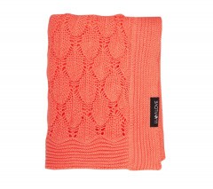 Lullalove, Kocyk ażurowy boho - koral