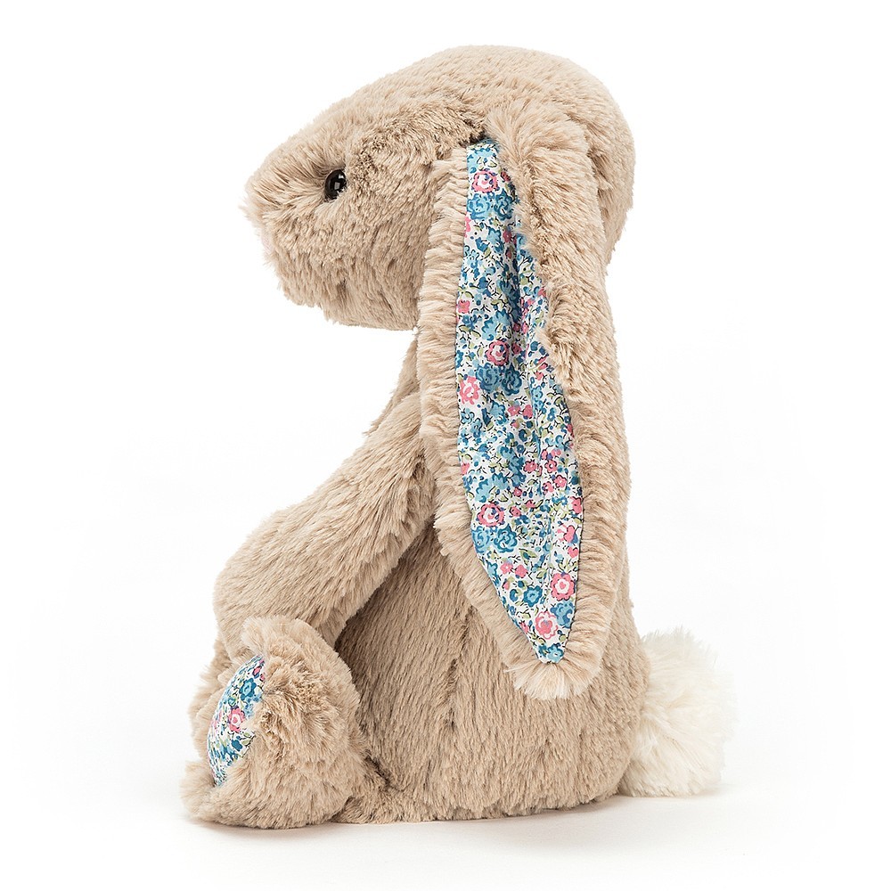 Jellycat, Królik beżowy kolorowe uszy 18cm Jellycat, Królik beżowy kolorowe uszy 18cm