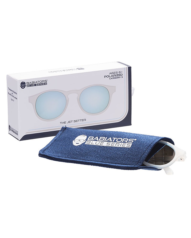 Babiators, Okulary przeciwsłoneczne dla dzieci Transparent with Light Blue Lenses (The Jet Setter) 6+ Babiators, Okulary przeciwsłoneczne dla dzieci Transparent with Light Blue Lenses (The Jet Setter) 6+