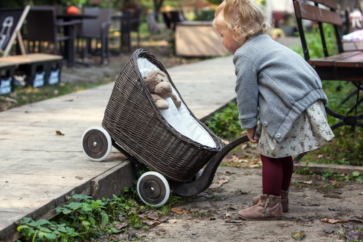 Wózek Colette szary/krem