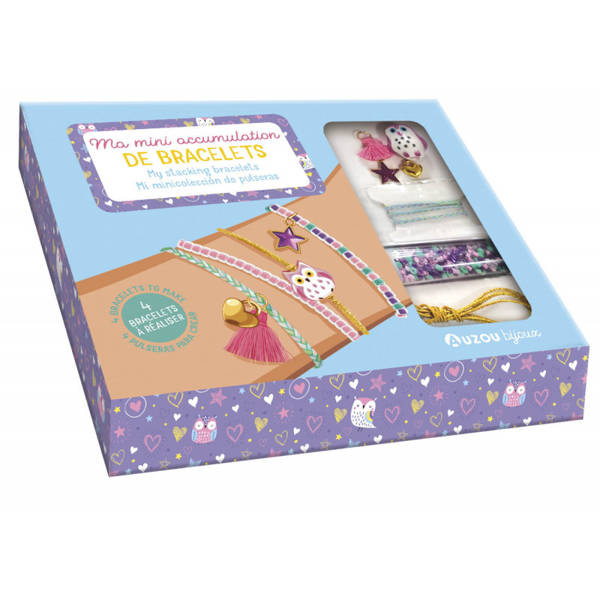 Auzou, Zestaw 4 Bransoletek z zawieszkami