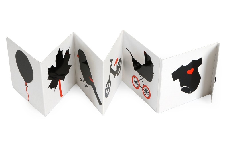 Oczami Maluszka  książeczka kontrastowa Harmonijka