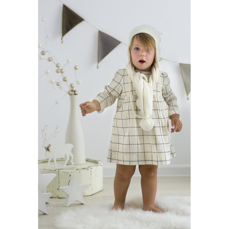 Effii, Czapka kaszmirowa z uszkami L ecru