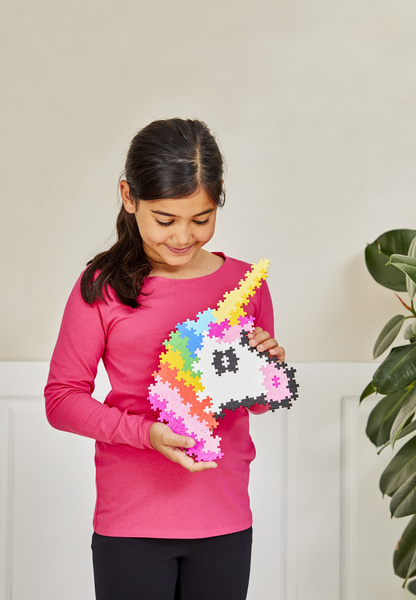 Plus-Plus Mini, Puzzle Po Numerach 250 Szt - Jednorożec Plus-Plus Mini, Puzzle Po Numerach 250 Szt - Jednorożec