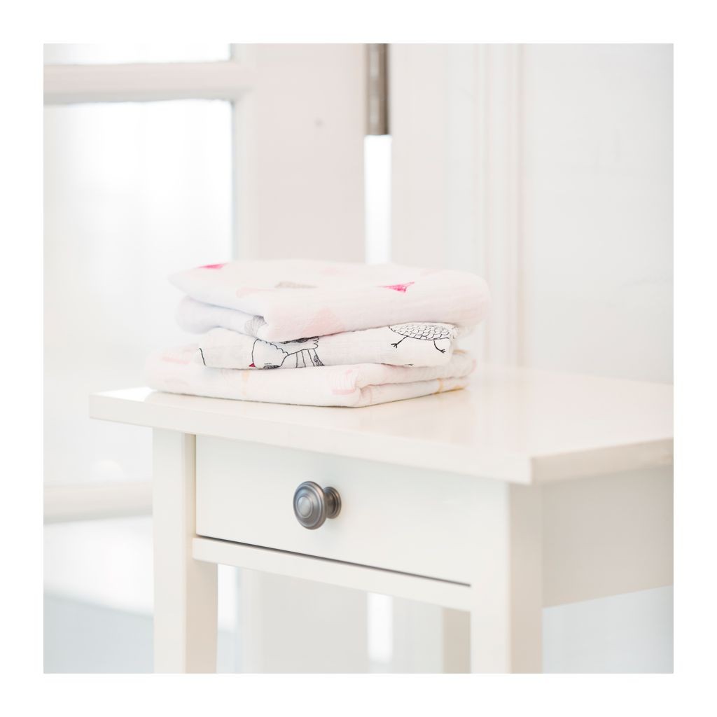 Aden & Anais, Pieluszka muślinowa musy lovebird 3 szt