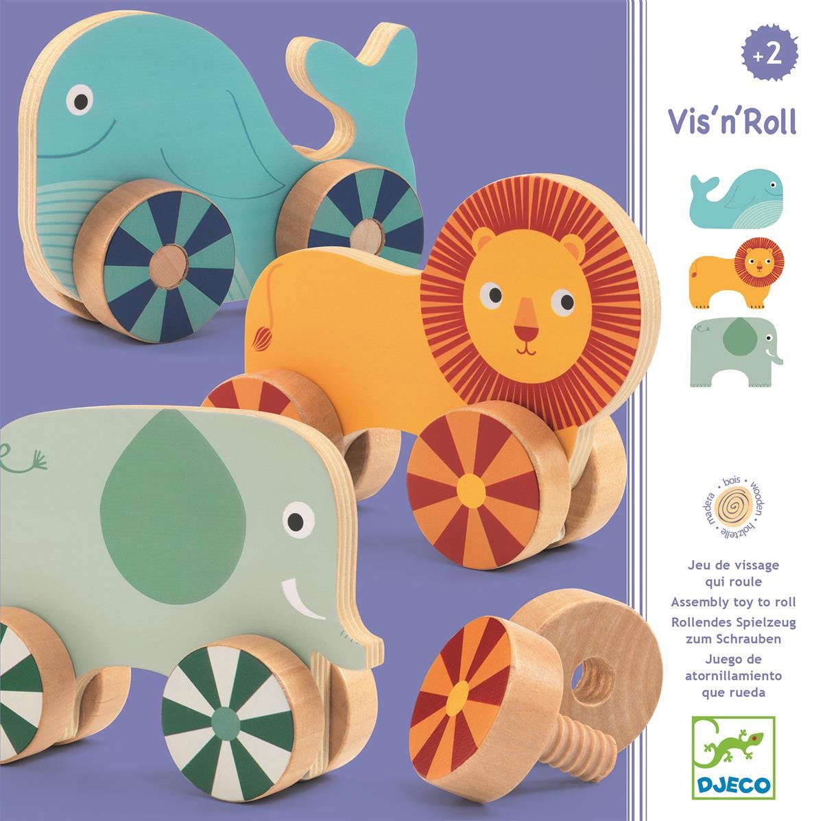 Djeco, Drewniane wkrętki zwierzątka