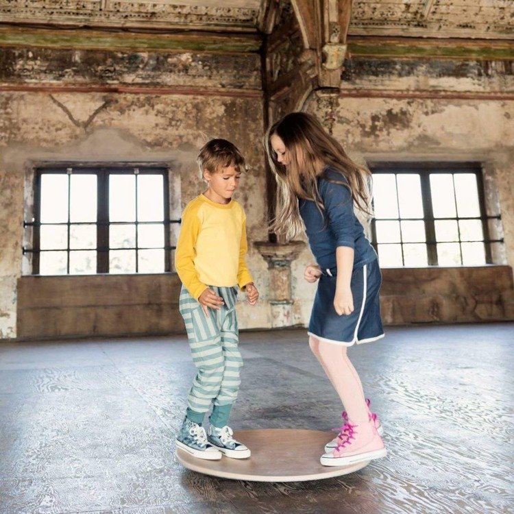 Wobbel, Deska do balansowania 360 z filcem, Baby Mouse