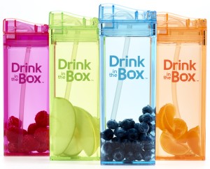 Drink In The Box, Bidon ze słomką pink 350ml